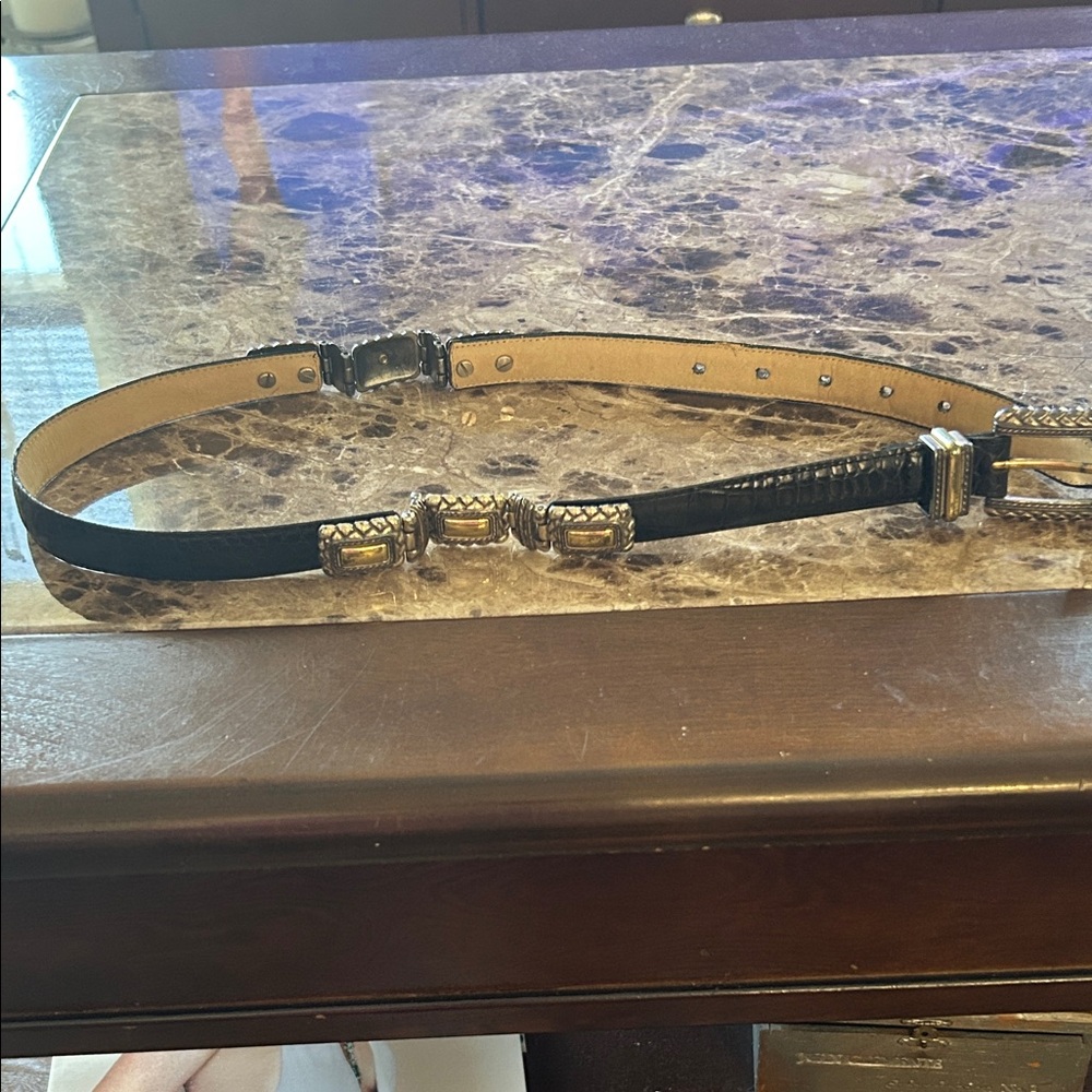 Brighton Black and Silver Belt